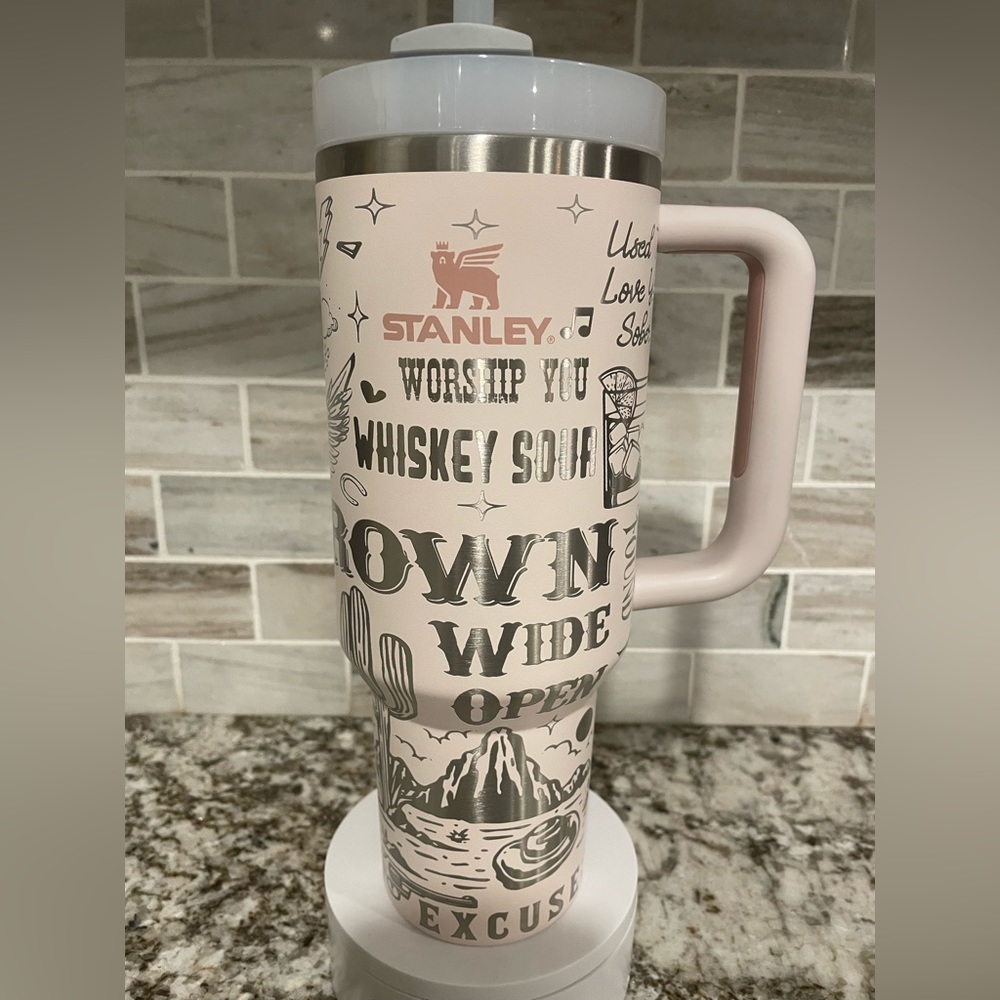 Kane brown laser engraved Stanley tumbler 20, 30 or 40 oz pick size and color